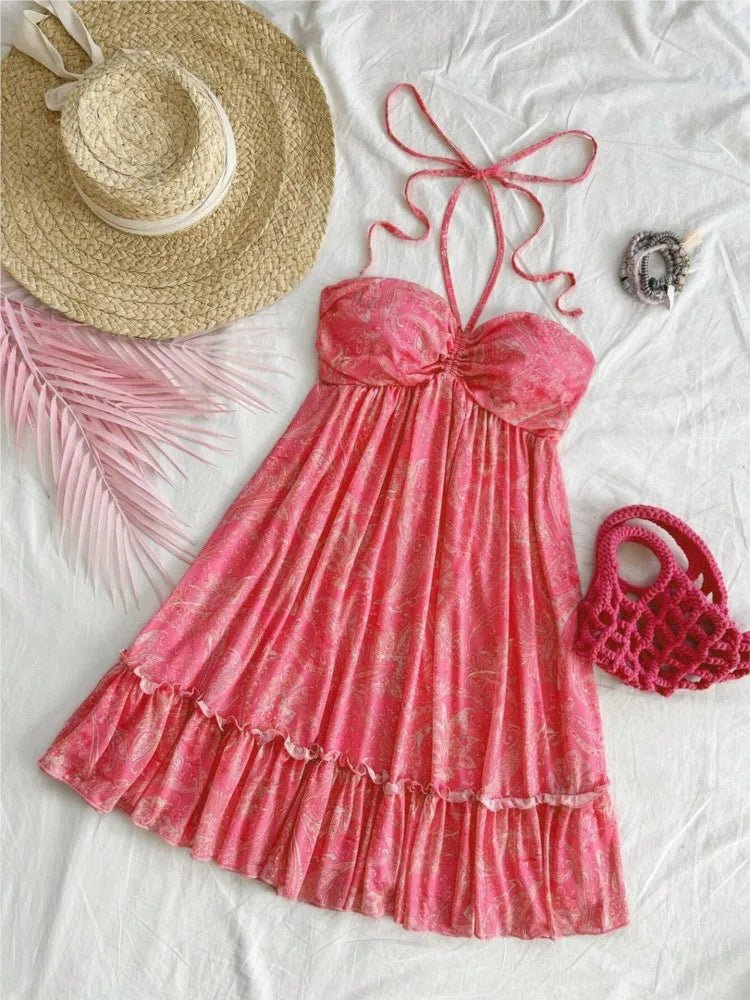 Halter Dress™ — Command Attention All Day with Flawless Fit and Fierce Style (Red XL) - | Zavonix