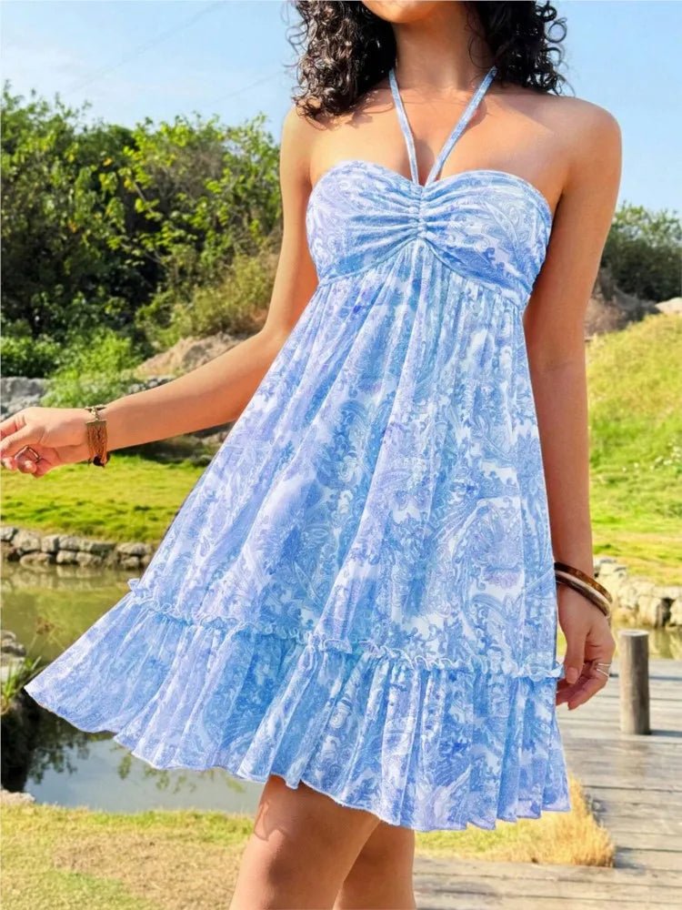 Halter Dress™ — Command Attention All Day with Flawless Fit and Fierce Style (Red XL) - | Zavonix