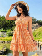 Halter Dress™ — Command Attention All Day with Flawless Fit and Fierce Style (Red XL) - | Zavonix