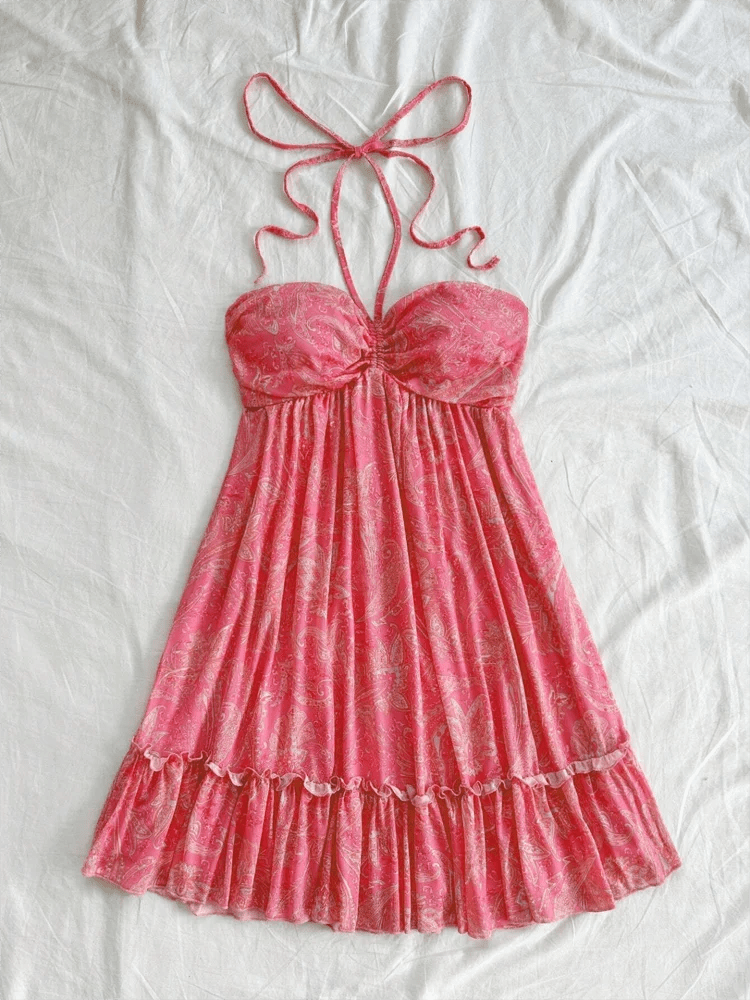 Halter Dress™ — Command Attention All Day with Flawless Fit and Fierce Style (Red XL) - | Zavonix