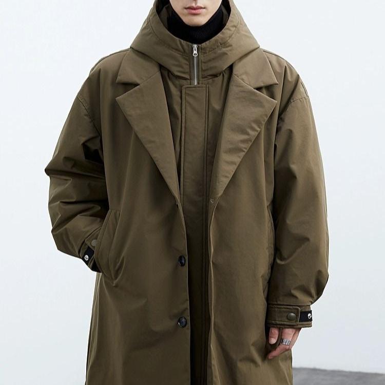 Hambleton Women's Trench Coat | Oversized Fit with Detachable Hood, Water - Resistant Winter Outerwear (Green XS) - Trench Coats | Zavonix