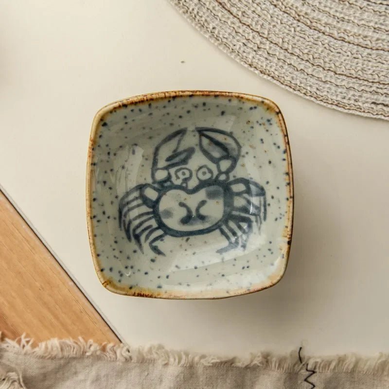Hand-Painted Rustic Ceramic Plates Set – Unique Earthy Brown and Grey Glaze for Artisan Dining 7