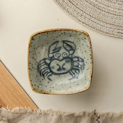 Hand-Painted Rustic Ceramic Plates Set – Unique Earthy Brown and Grey Glaze for Artisan Dining 7