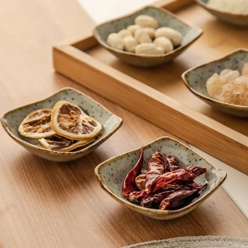 Hand-Painted Rustic Ceramic Plates Set – Unique Earthy Brown and Grey Glaze for Artisan Dining 1