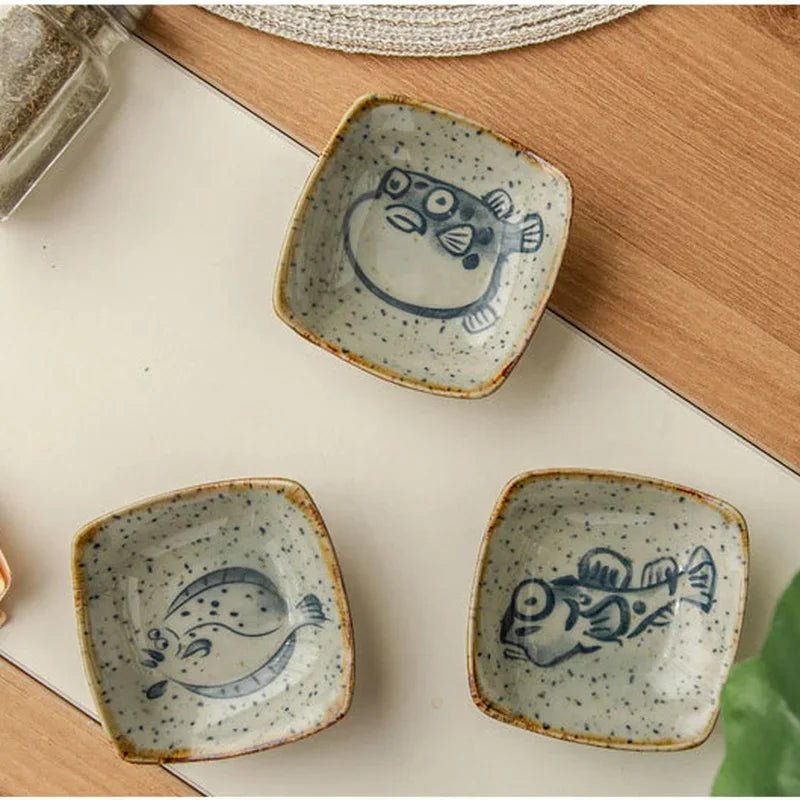 Hand-Painted Rustic Ceramic Plates Set – Unique Earthy Brown and Grey Glaze for Artisan Dining 4