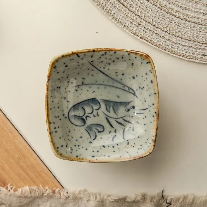 Hand-Painted Rustic Ceramic Plates Set – Unique Earthy Brown and Grey Glaze for Artisan Dining 8