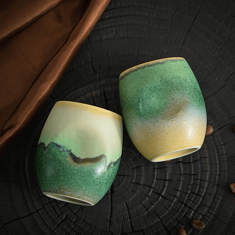 Handcrafted Ceramic Coffee and Tea Cup with Unique Glaze – Ergonomic Design for Comfort 1
