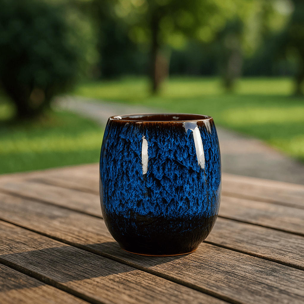 Handcrafted Ceramic Coffee Cups with Elegant Marble Finish – Set of 4 or Single Mugs, 175 ML, Unique Patterns 8
