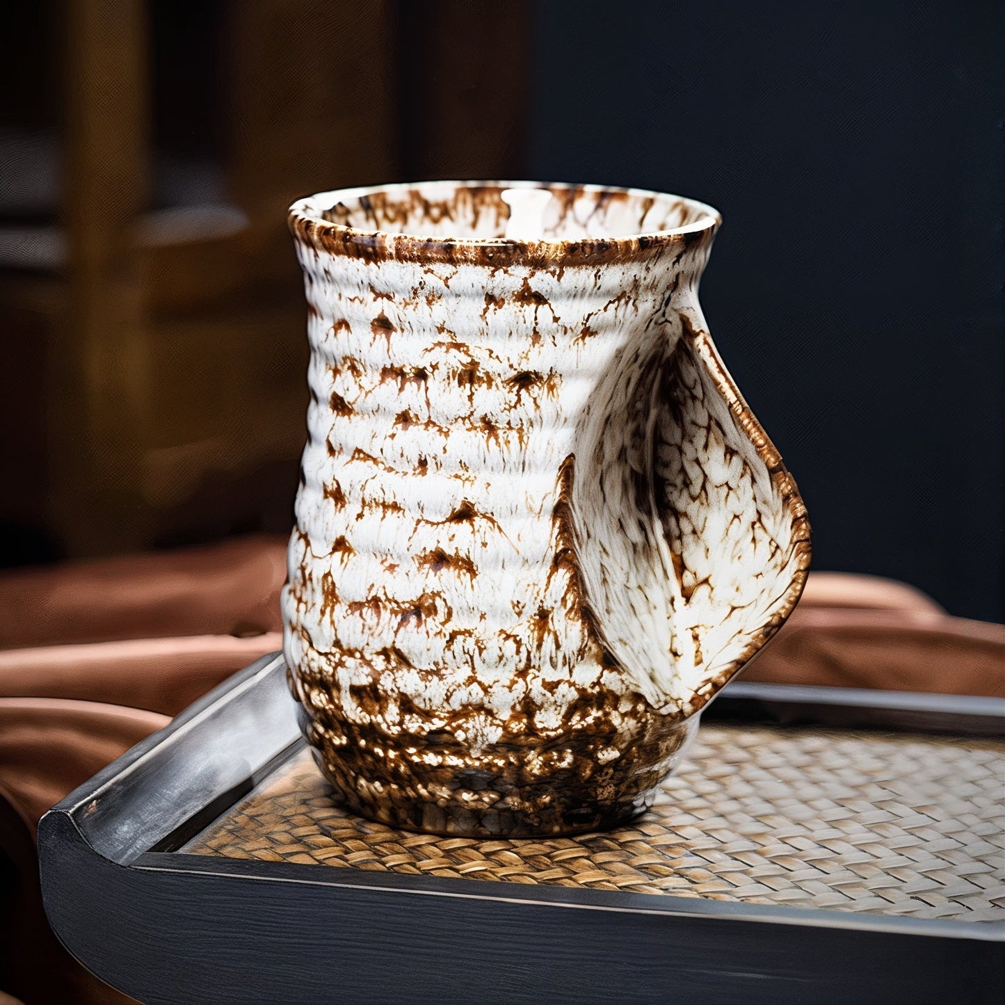 Handcrafted Ceramic Mug with 500ml Capacity – Bold Design and Ergonomic Handle 7