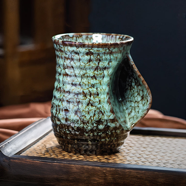 Handcrafted Ceramic Mug with 500ml Capacity – Bold Design and Ergonomic Handle 9