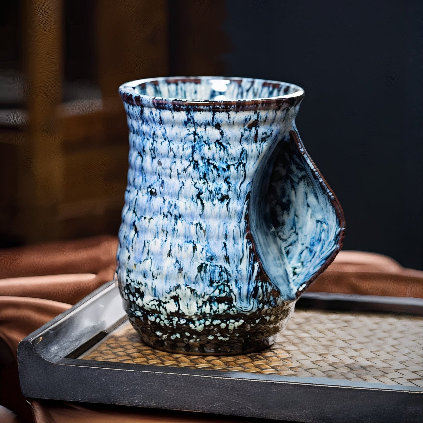 Handcrafted Ceramic Mug with 500ml Capacity – Bold Design and Ergonomic Handle 6