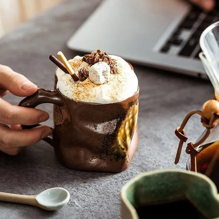 Handcrafted TerraVibe Mug – Unique 300ml Ceramic Cup for Coffee, Tea, and Cocoa 4