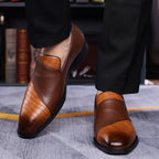 Harestin Leather Loafers (Gray US 6 / EU 38) - | Zavonix