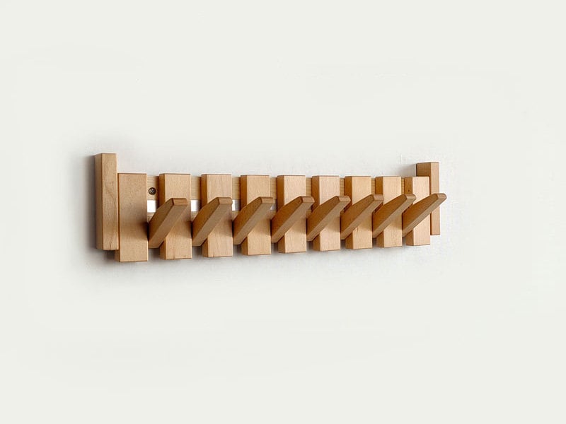 HarmonyHold™ — Transform Chaos into Stylish Calm with Effortless Elegance (Walnut Wood 4 Hooks) - home &amp; garden | Zavonix
