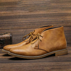 Harrington™ Leather Chukka Boots (Black 40 (US 7)) - | Zavonix