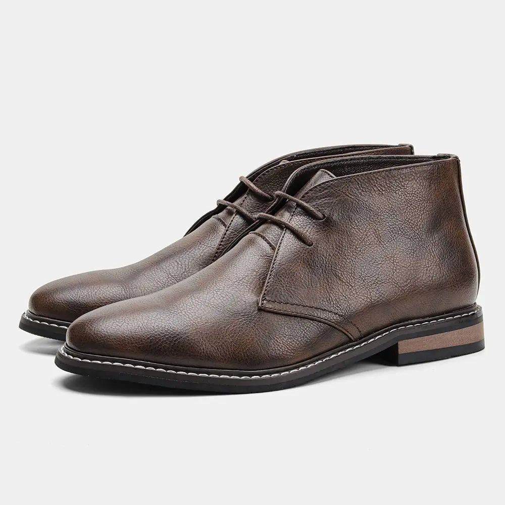 Harrington™ Leather Chukka Boots (Brown 40 (US 7)) - | Zavonix