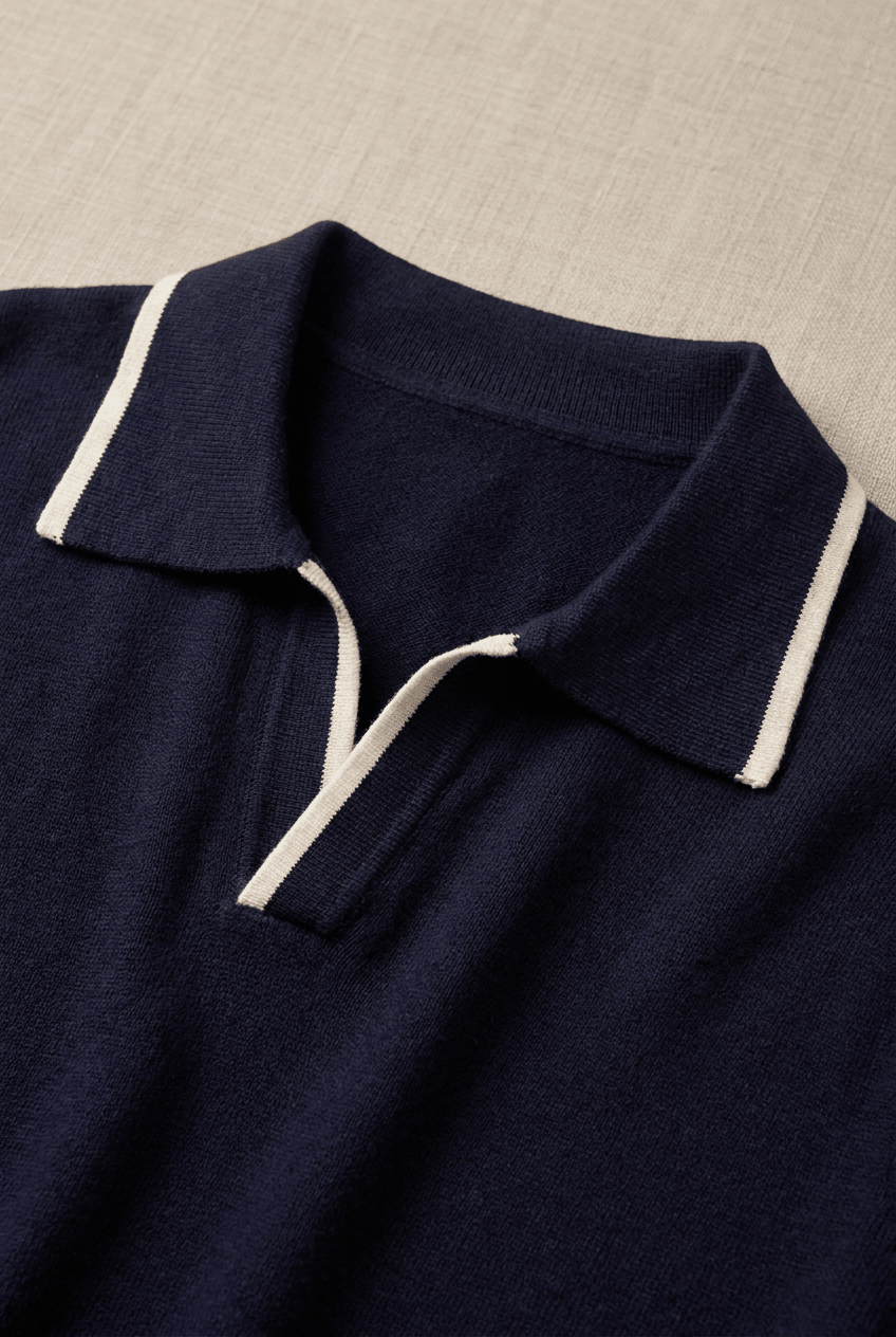 Harven Contrast-Trim Knit Polo product image 4