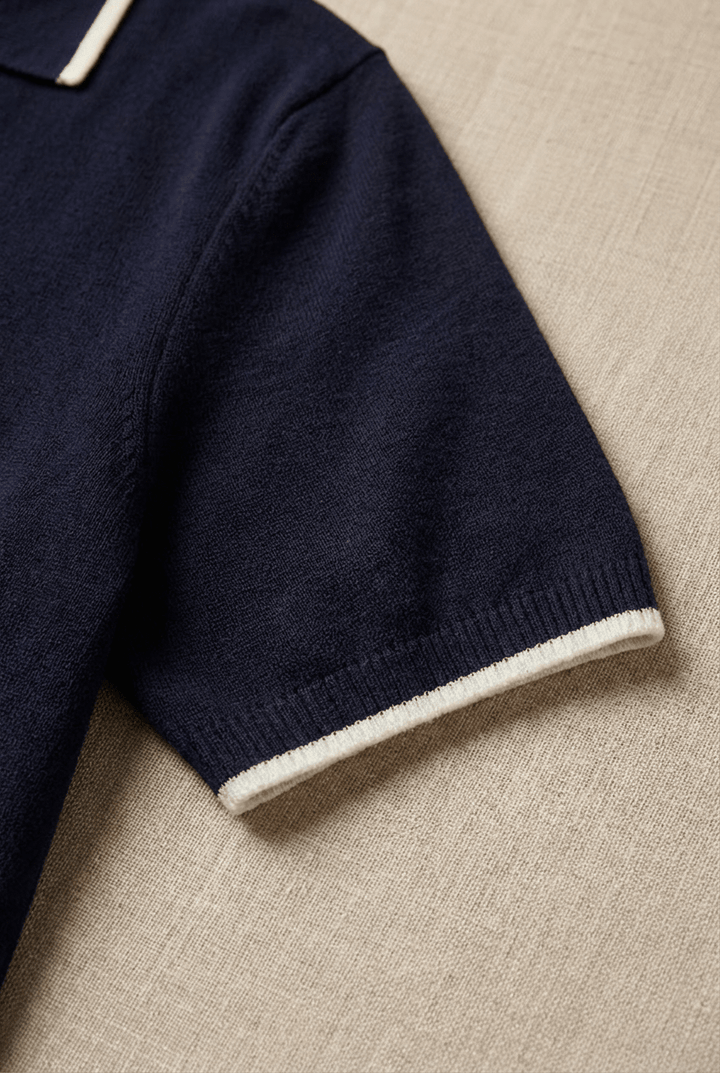 Harven Contrast-Trim Knit Polo product image 5