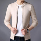 Healven Zip Knit Sweater — Lightweight Warm Pullover with Tailored Fit (Black S) - | Zavonix