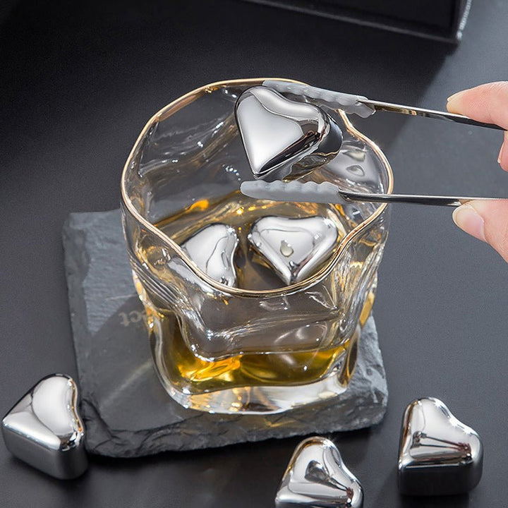 Heartsip Stainless Drink Chillers Heart Cubes Product Image 02