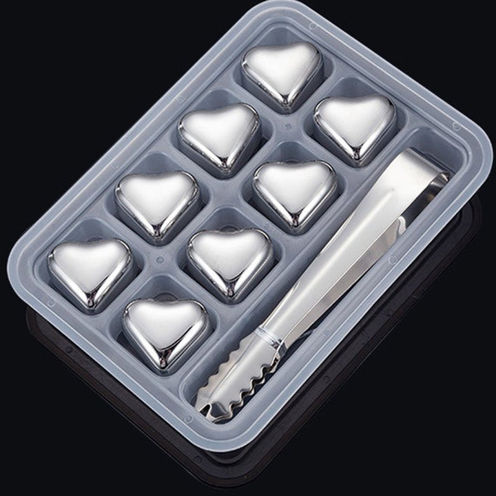 Heartsip Stainless Drink Chillers Heart Cubes Product Image 11