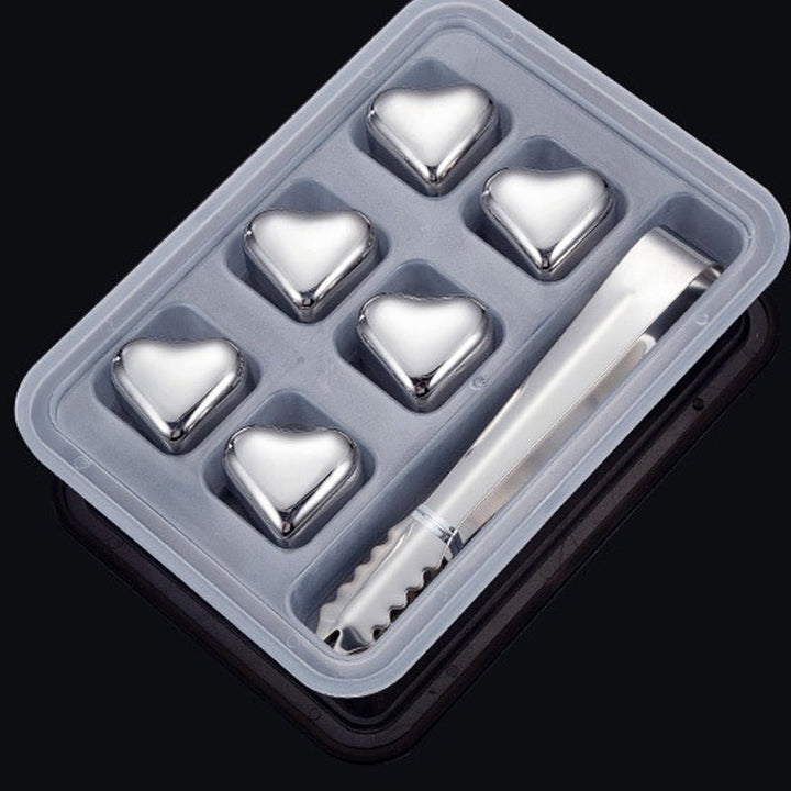 Heartsip Stainless Drink Chillers Heart Cubes Product Image 12