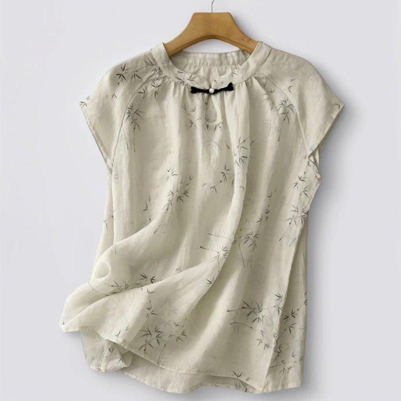 HEMP LEAF BLOUSE (XS ) - | Zavonix