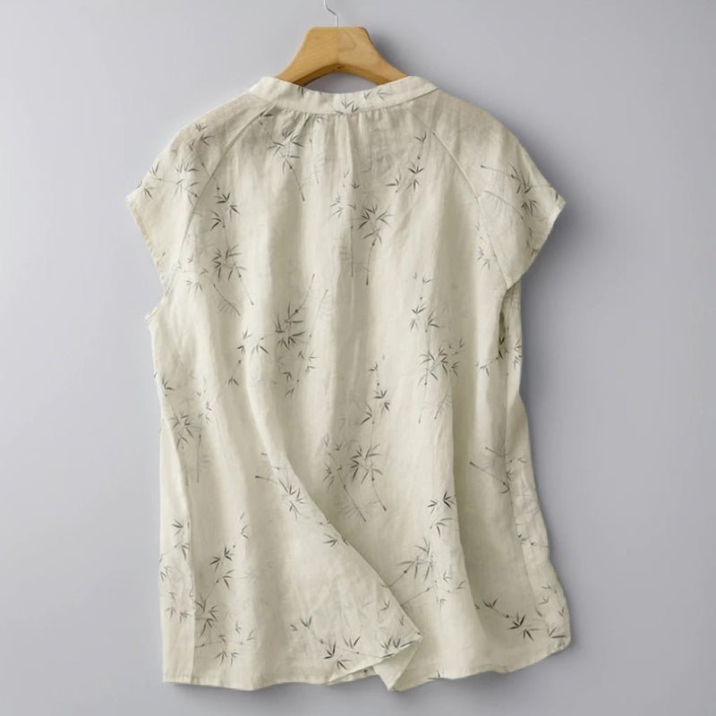 HEMP LEAF BLOUSE (XS ) - | Zavonix