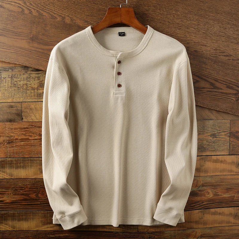 Henley Men's Henley Shirt (Red XS) - Men's Apparel | Zavonix
