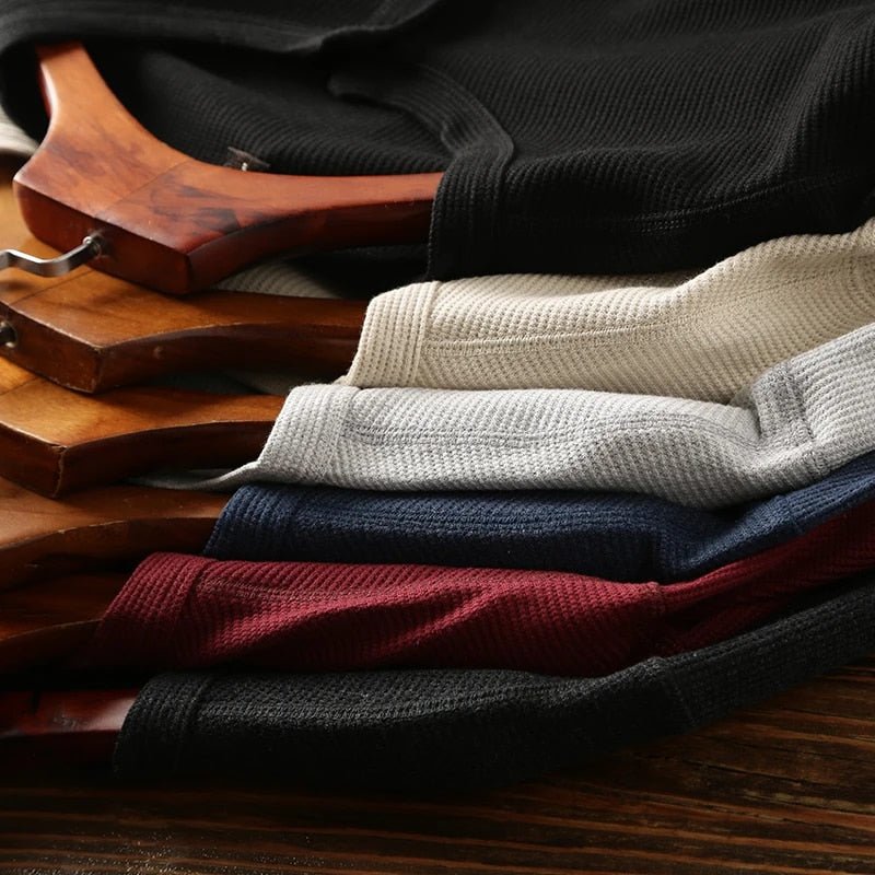 Henley Men's Henley Shirt (Red XS) - Men's Apparel | Zavonix
