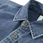 Henzar Denim Shirt (Black S) - Men's Apparel | Zavonix