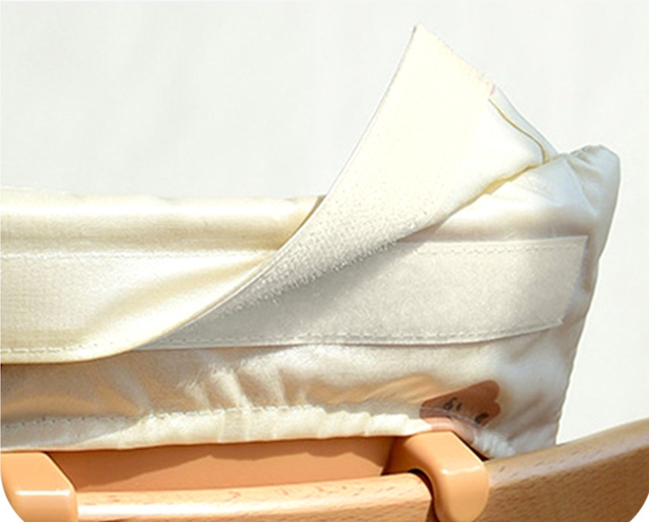 Close-up of the high chair cushion&