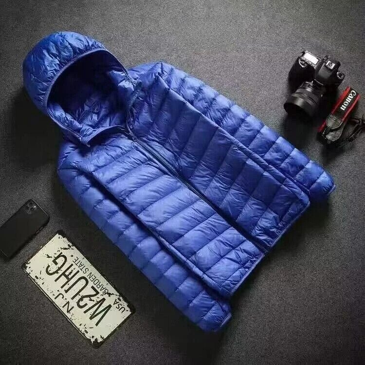 Hooded Quilted Jacket - your ideal winter layering choice (Blue XS) - Jacket | Zavonix