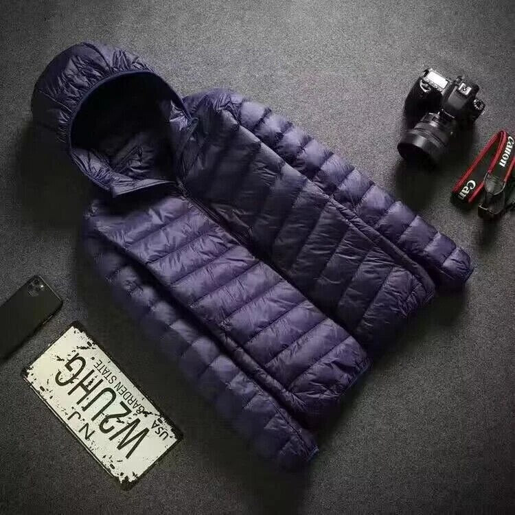 Hooded Quilted Jacket - your ideal winter layering choice (Purple XS) - Jacket | Zavonix