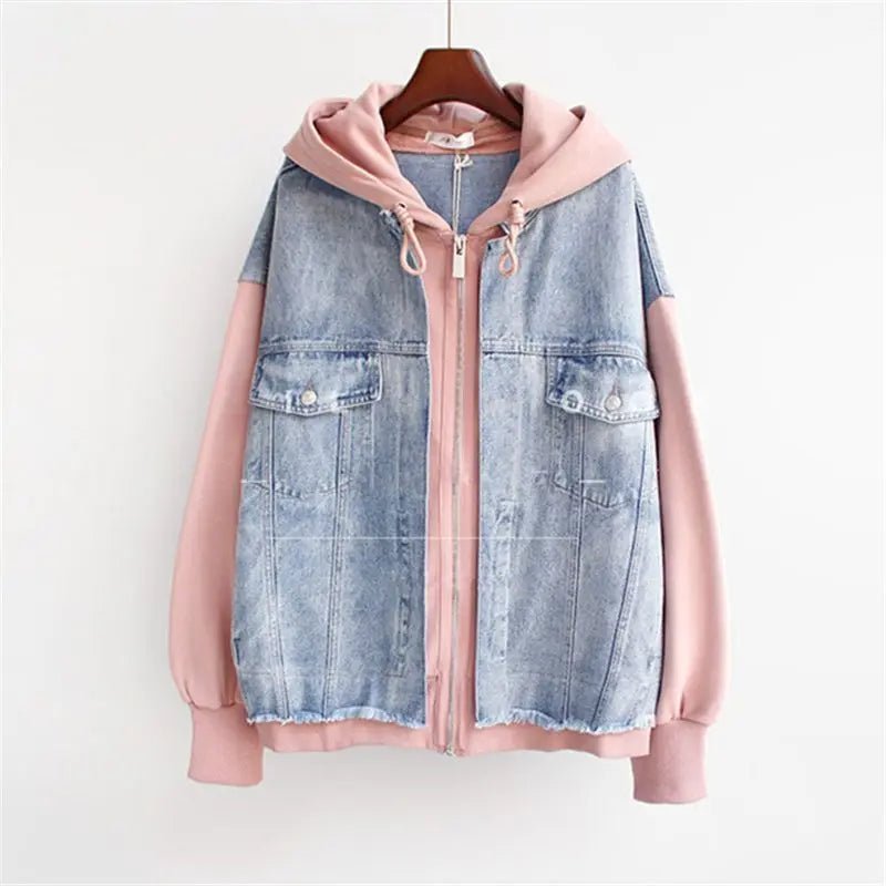 Hoodie - Denim Beast™ — Unleash Fierce Warmth and Command Every Look (Pink XS) - | Zavonix