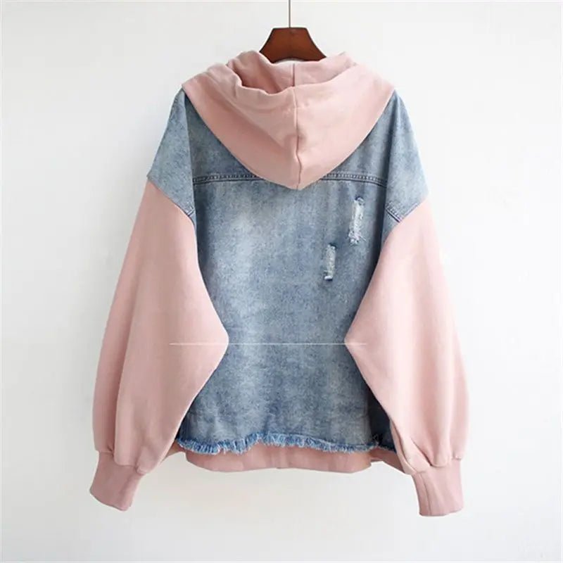 Hoodie - Denim Beast™ — Unleash Fierce Warmth and Command Every Look (Pink XS) - | Zavonix