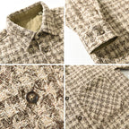 Houndcheck Jacket (Beige XS) - | Zavonix