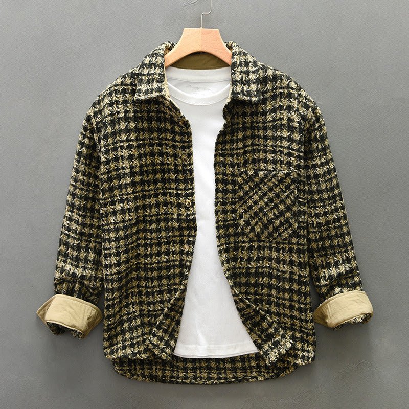 Houndcheck Jacket (Green XS) - | Zavonix
