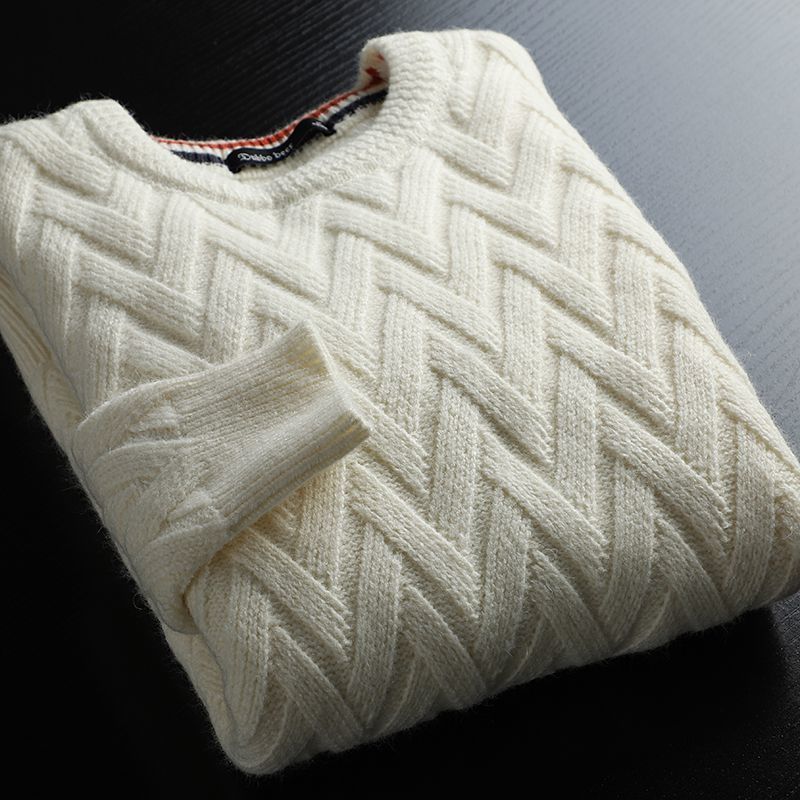 Hudsonia — Cotton Chevron Knit Sweater for Everyday Comfort (Green S) - | Zavonix