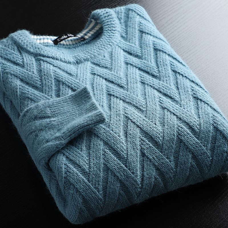 Hudsonia — Cotton Chevron Knit Sweater for Everyday Comfort (Green S) - | Zavonix
