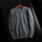 Hudsonia — Cotton Chevron Knit Sweater for Everyday Comfort (Green S) - | Zavonix