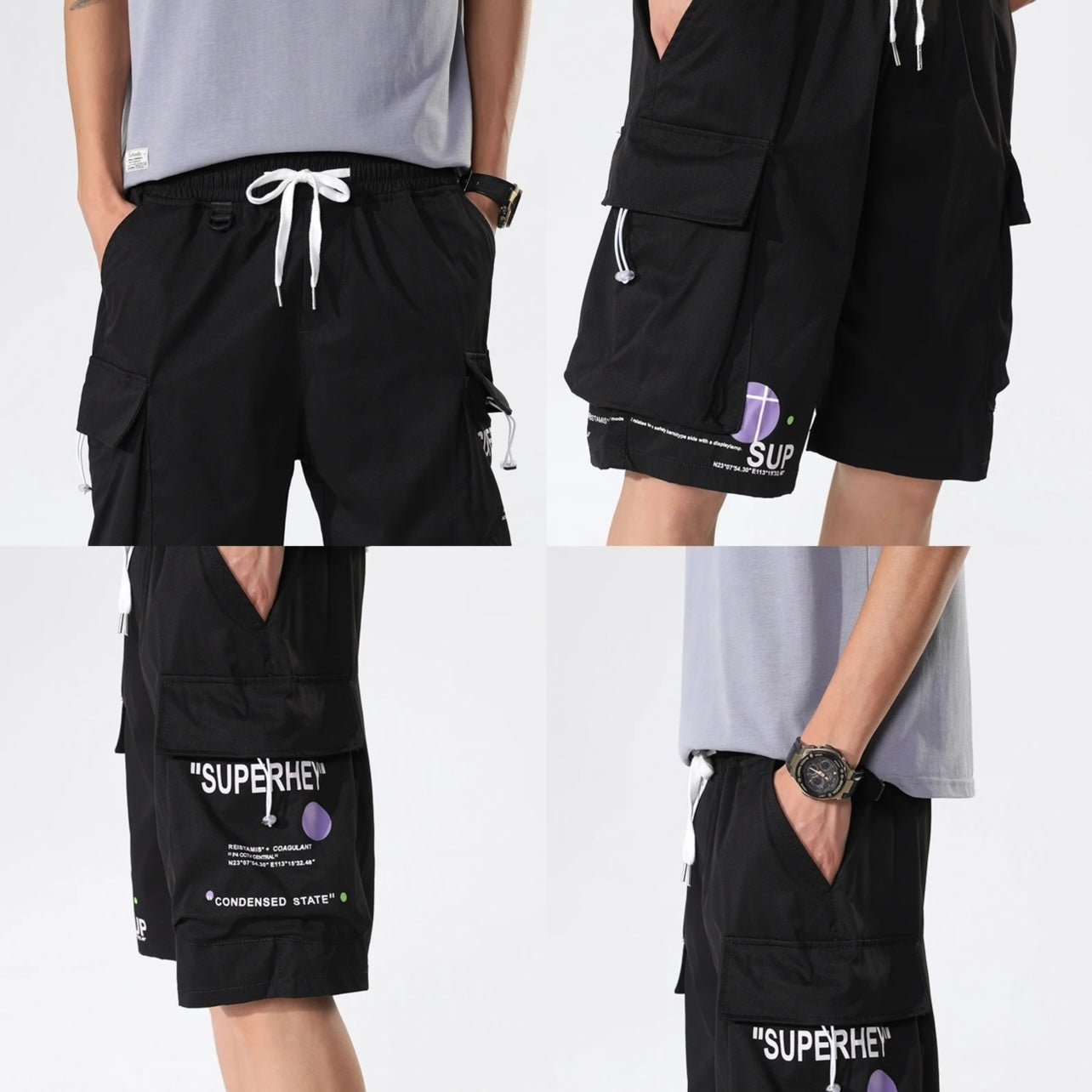 HyperStreet Utility Shorts (Black XS) - Men's Apparel | Zavonix