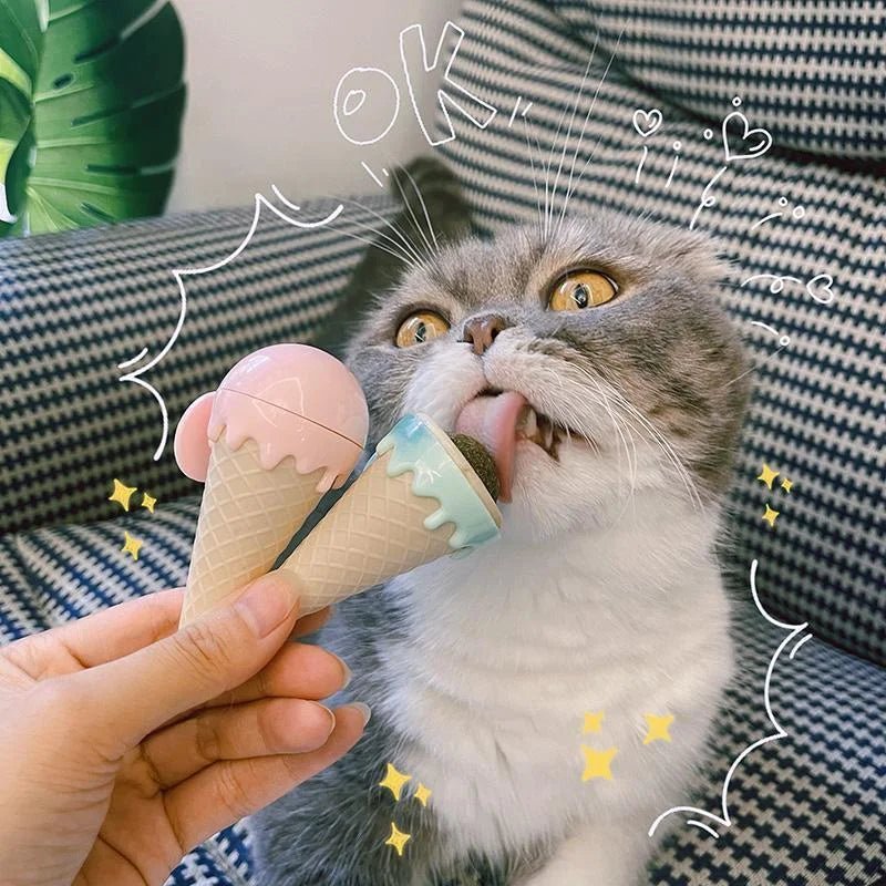 Ice Cream Catnip Toy 🍦 – Keep your cat entertained and active! - Zavonix