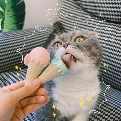 Ice Cream Catnip Toy 🍦 – Keep your cat entertained and active! - Zavonix