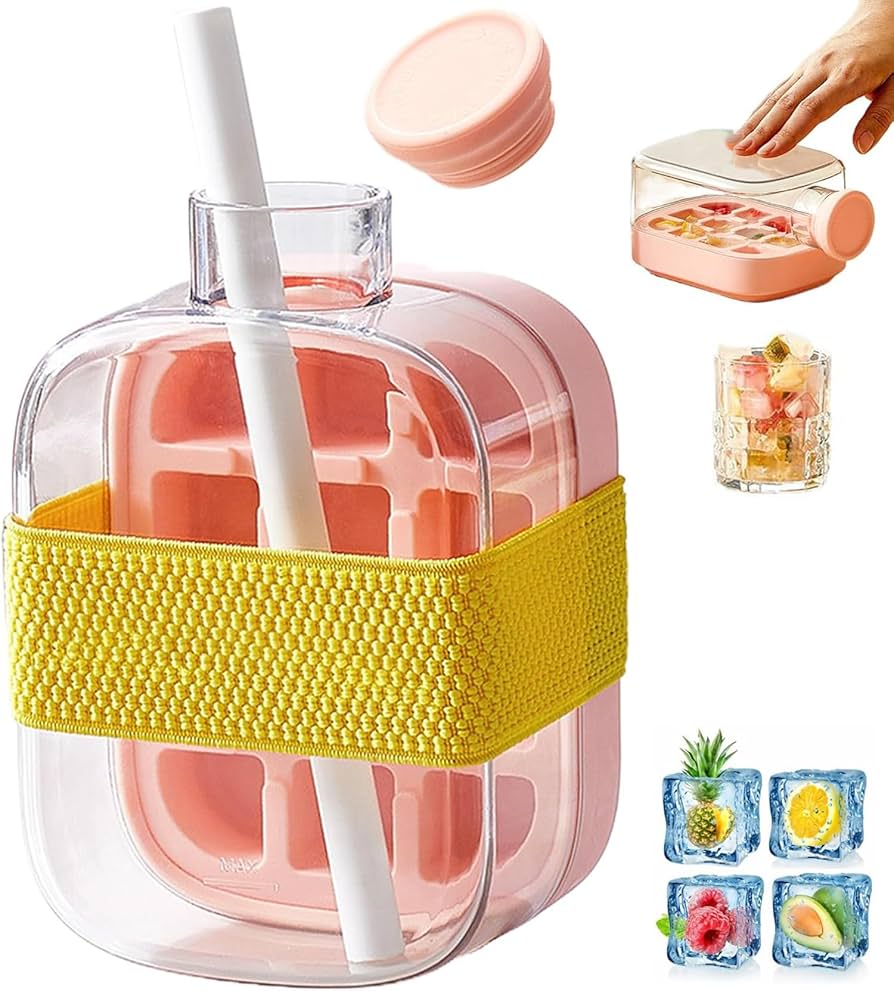 Ice Making Water Bottle Press Release Cubes Product Image 01