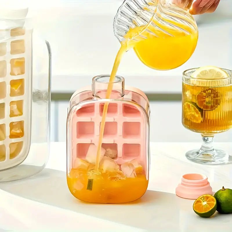 Ice Making Water Bottle Press Release Cubes Product Image 03