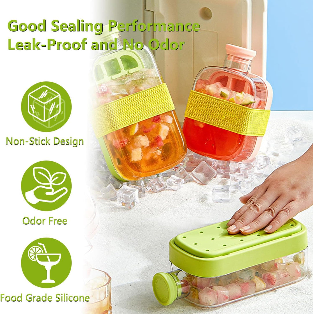 Ice Making Water Bottle Press Release Cubes Product Image 06