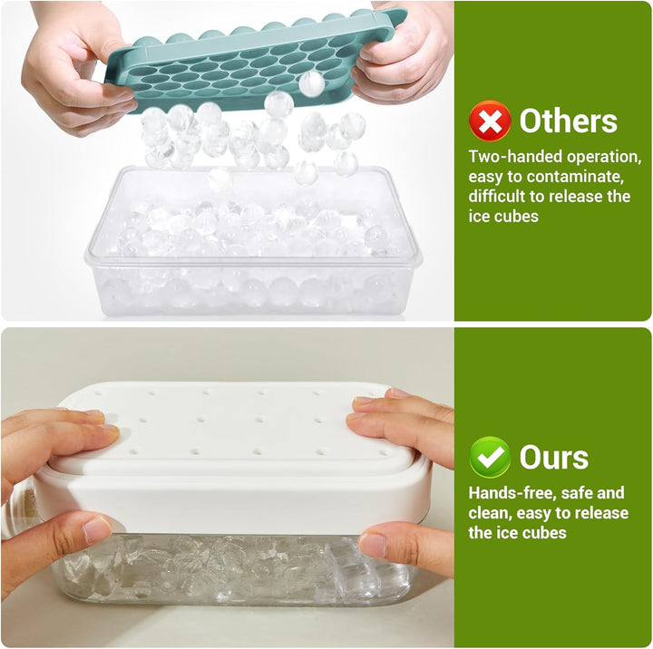Ice Making Water Bottle Press Release Cubes Product Image 07