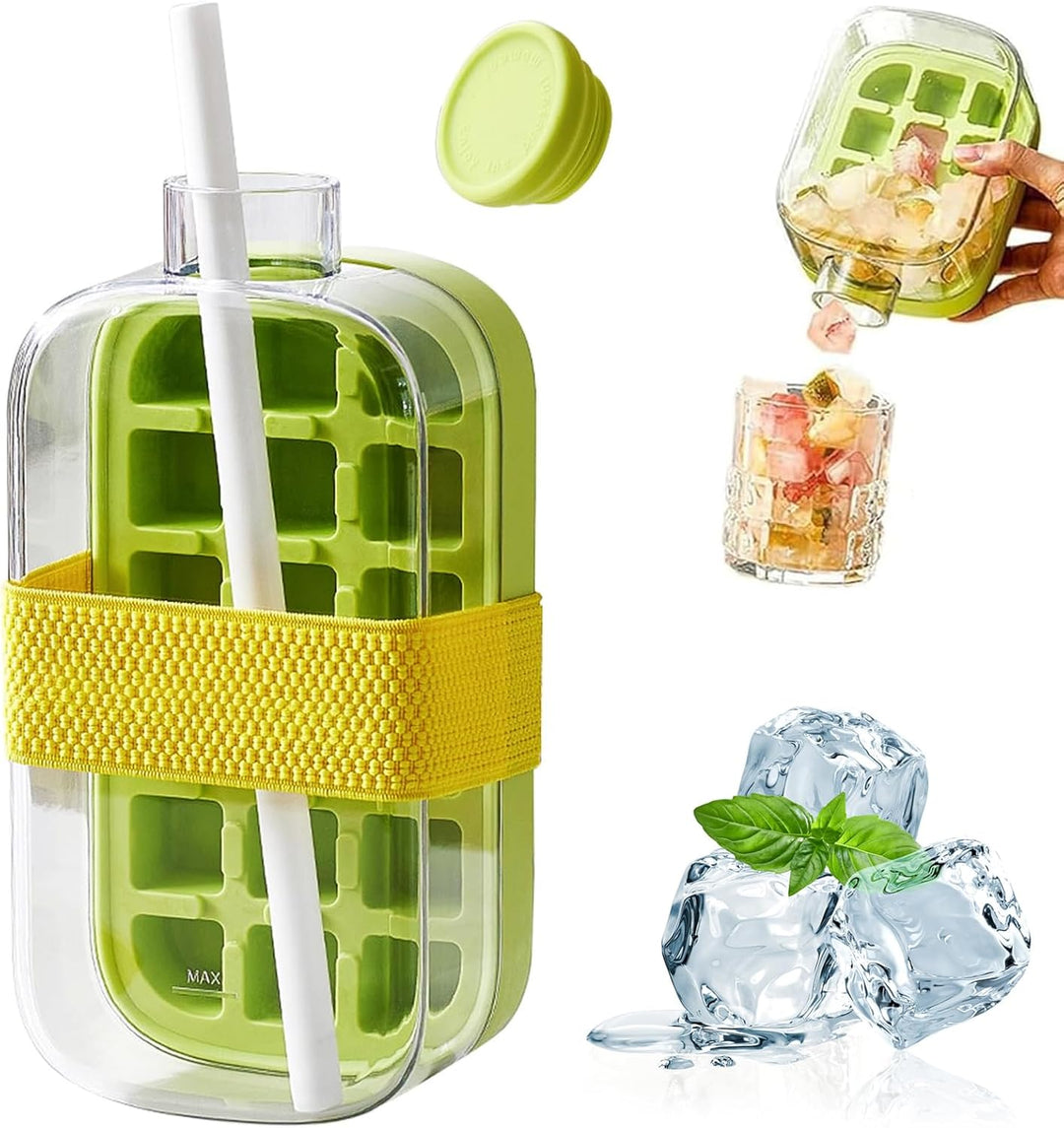 Ice Making Water Bottle Press Release Cubes Product Image 09
