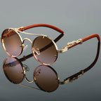 "Imperial Icon" Gold Sunglasses (Tea ) - Sunglasses | Zavonix